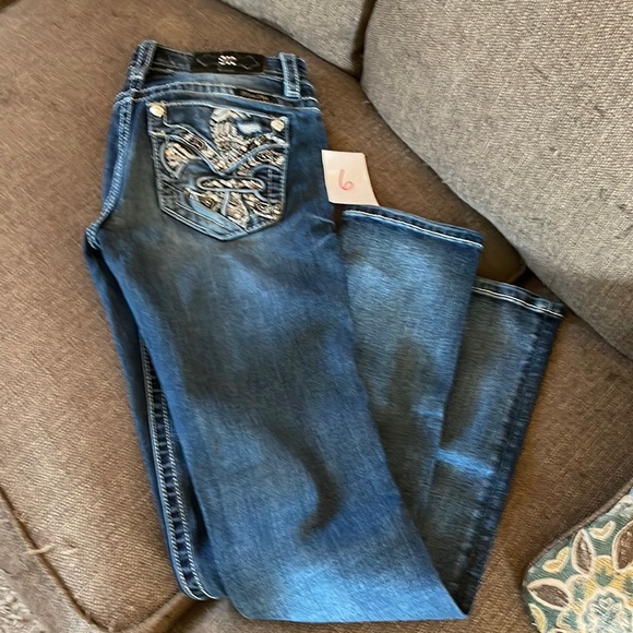 Miss Me size 26 Straight leg jeans - Picture 1 of 6